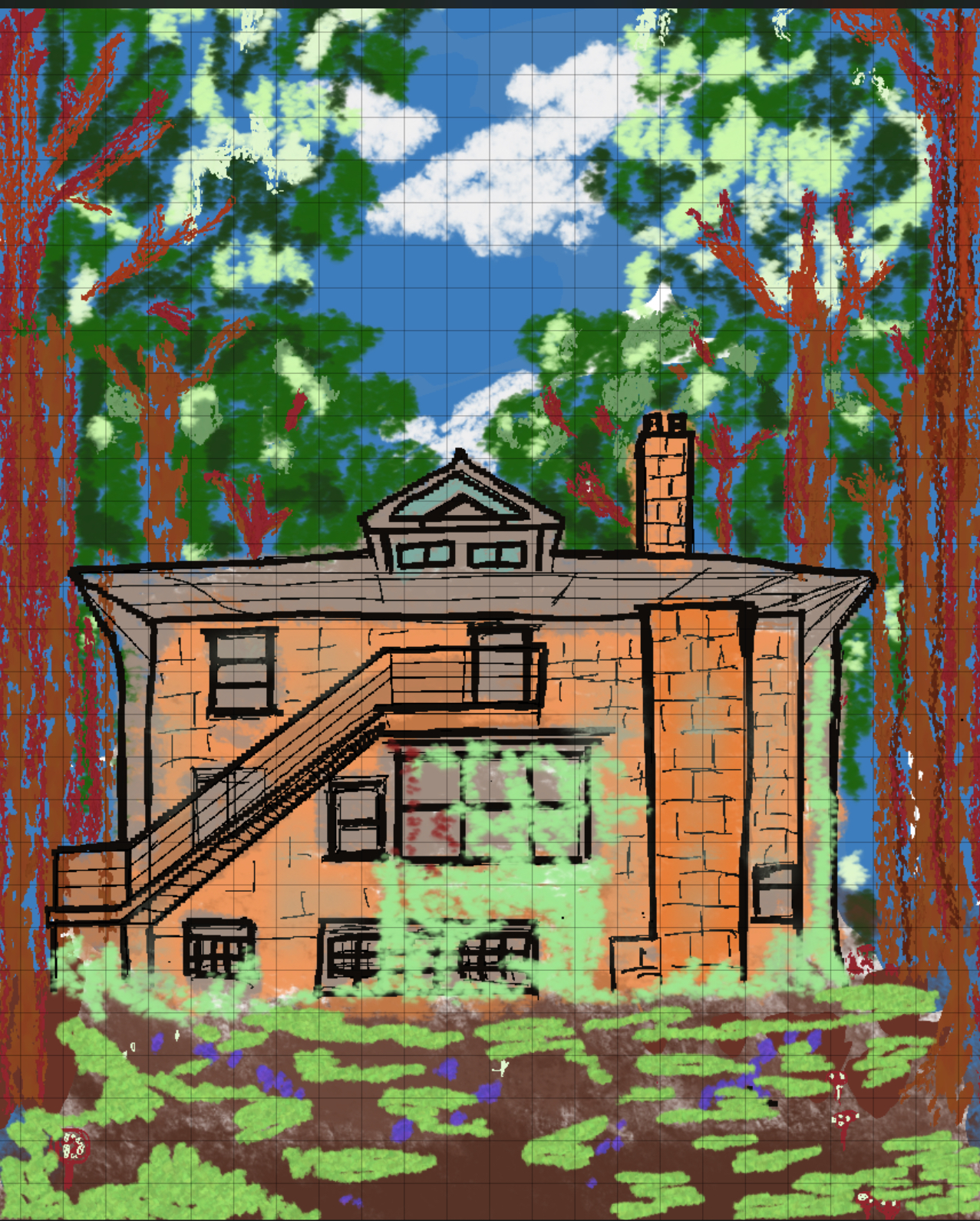 美术练习 2 (外楼梯)